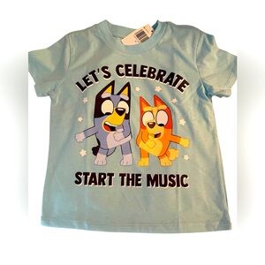 Kids' Light Blue Celebration Graphic Tee